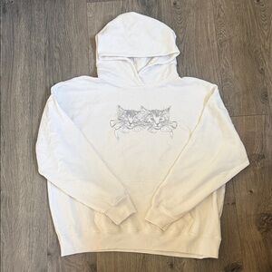 Hollister Twin Cat Graphic Hoodie